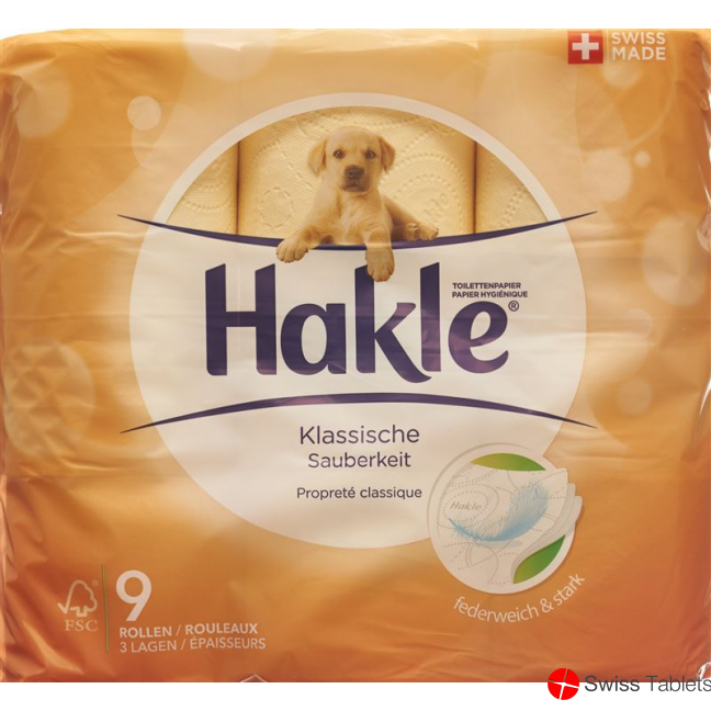 Hakle Classic cleanliness of toilet paper orange FSC 9 units