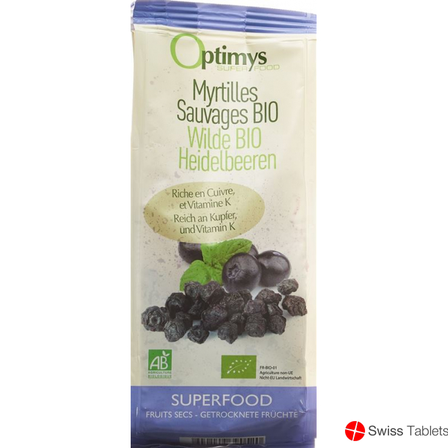 Optimys blueberries wild Bio 180 g