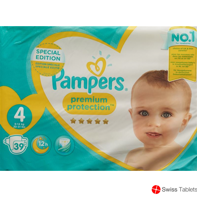 Pampers Premium Protection Gr4 9-14kg Maxi Saver Pack 39 pcs