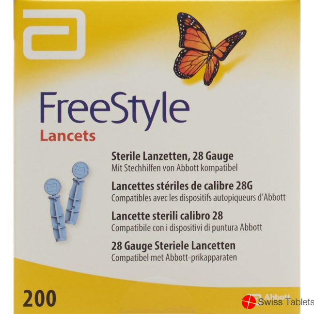 Abbott FreeStyle lancets 200 pcs