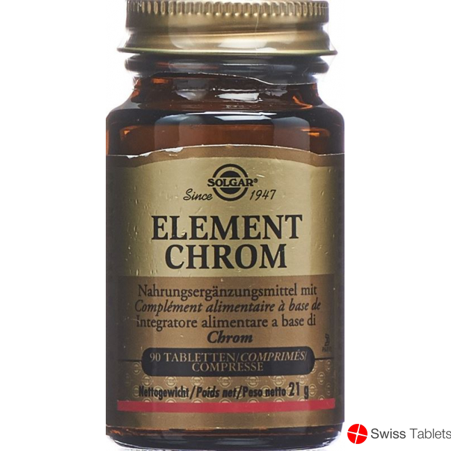 Solgar Element Chrom Tabletten Flasche 90 Stück buy online