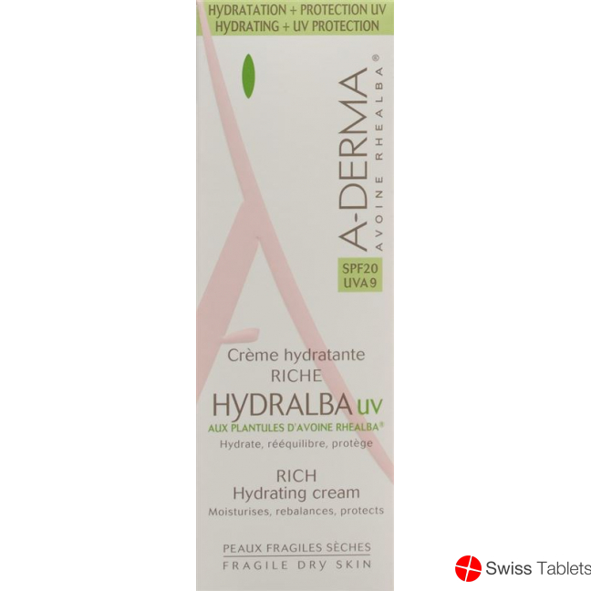 A-DERMA HYDRALBA rich cream UV 40 ml