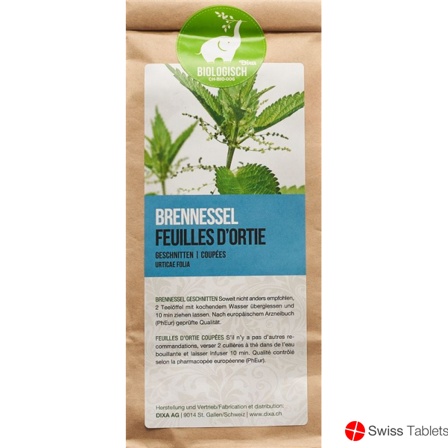 Dixa nettle leaves PhEur BIO cut 60 g Dixa nettle leaves PhEur BIO cut 60 g