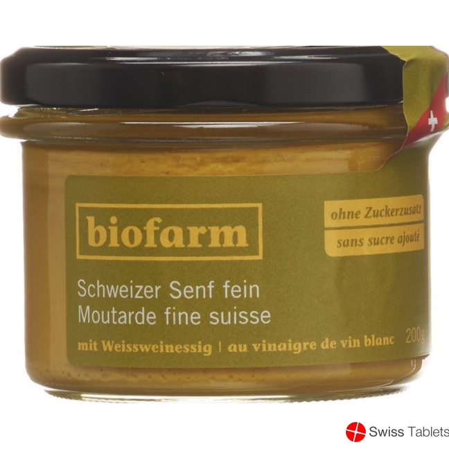 Biofarm Senf Fein Knospe Ch Glas 200g buy online