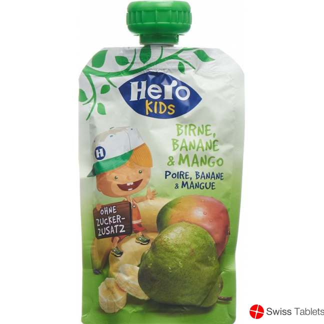 Hero Kids Smoothie pear banana Mango Btl 120 g