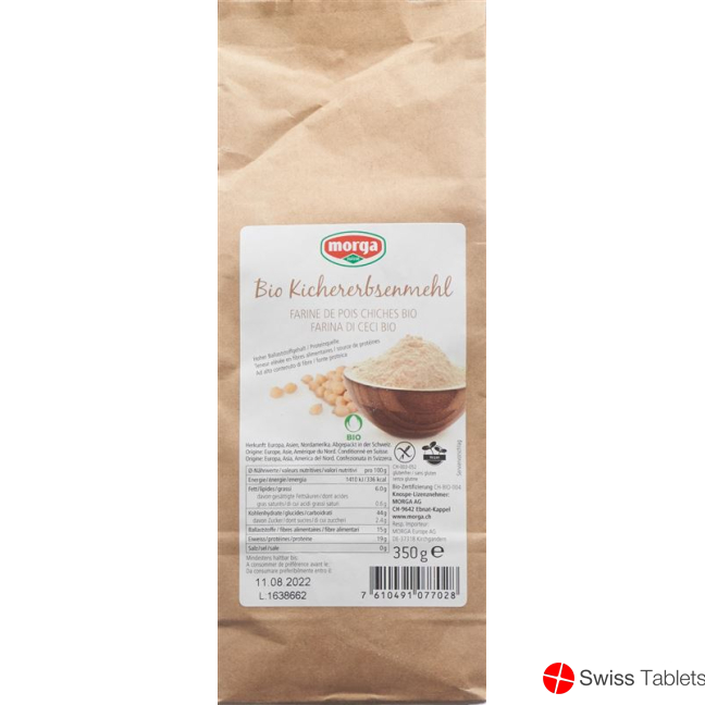 Morga Kichererbsenmehl Glutenfrei Bio 350g buy online