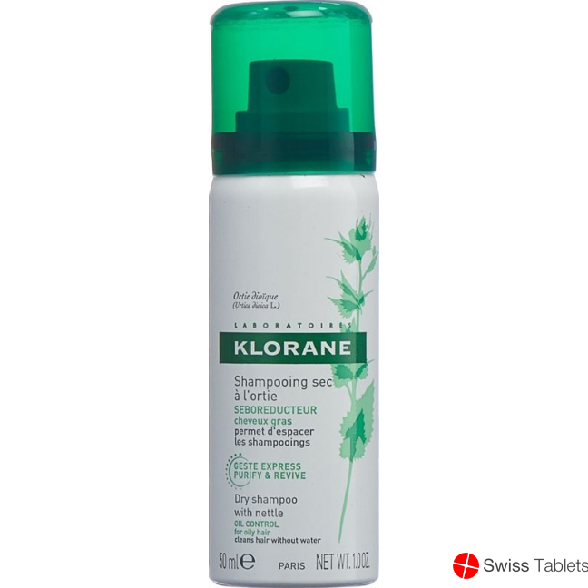 Klorane stinging nettle mini dry shampoo 50ml buy online