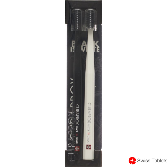 Curaprox White Is Black Zahnbürste Weiss/schw 2 Stück buy online