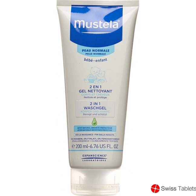 Mustela 2in1 Waschgel Normale Haut Tube 200ml buy online