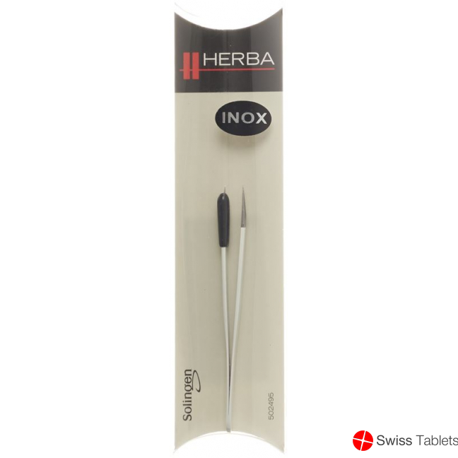 Herba tweezers pointed inox white buy online