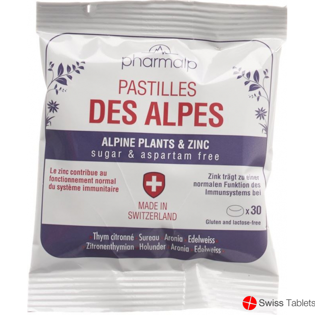 Pharmalp Pastilles Des Alpes Nachfüllbeutel 30 Stück buy online