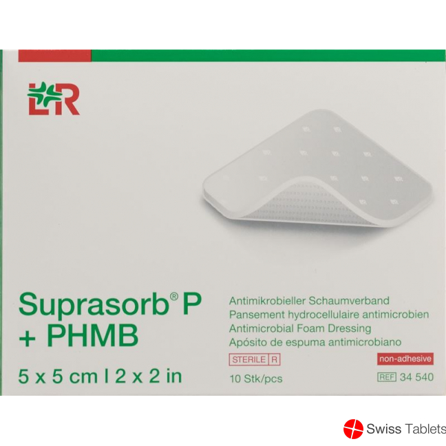 Suprasorb P+phmb Schaumverband 5x5cm 10 Stück buy online