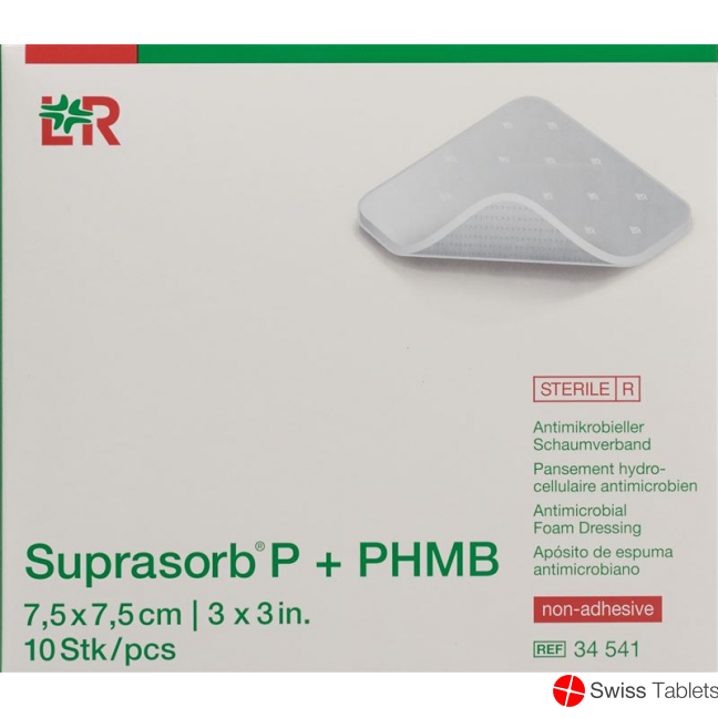 Suprasorb P+phmb Schaumverband 7.5x7.5cm 10 Stück buy online