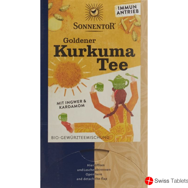 Sonnentor Goldener Kurkuma Tee Beutel 18 Stück buy online