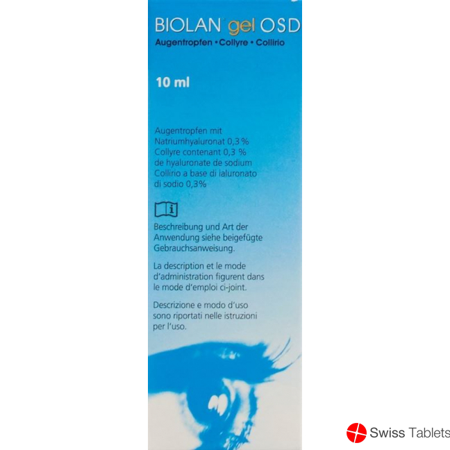 Biolan Gel OSD Augentropfen Natriumhyaluronat 0.3% Flasche 10ml buy online