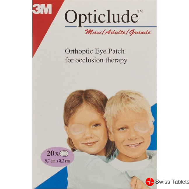 3M Opticlude Maxi Augenpflaster 5.7x8cm 20 Stück buy online