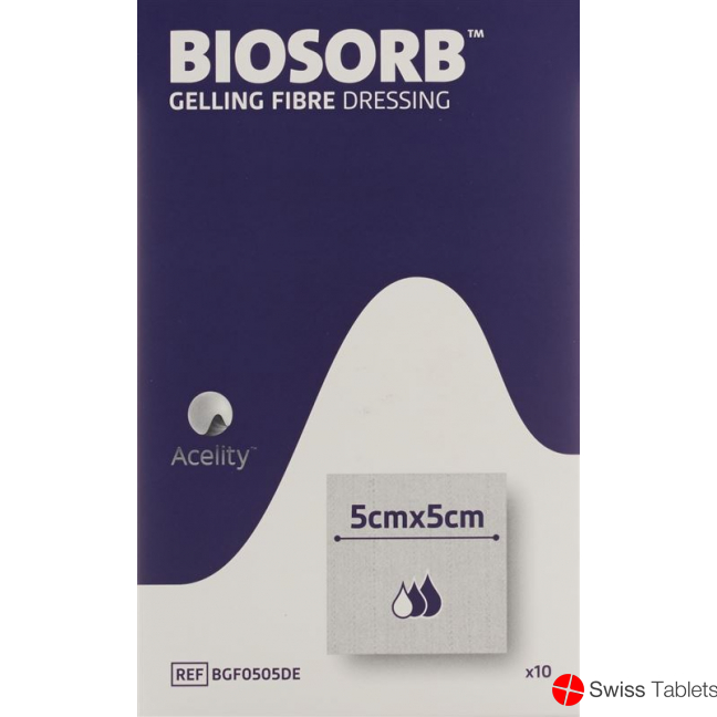 Biosorb Gelling Fibre Gelfa Wundauflagen 5x5cm 10 Stück buy online