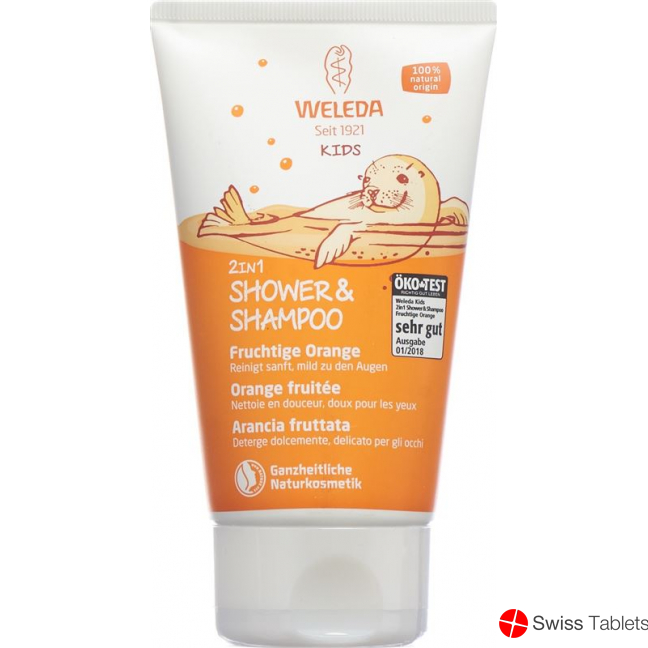 Weleda Kids 2in1 Shower&Shampoo Fruchtige Orange 150ml buy online