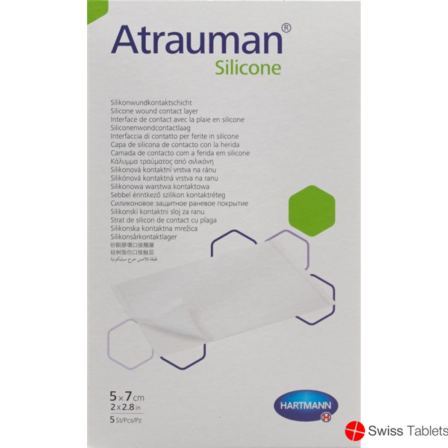 Atrauman Silicone 5x7cm Steril 5 Stück buy online