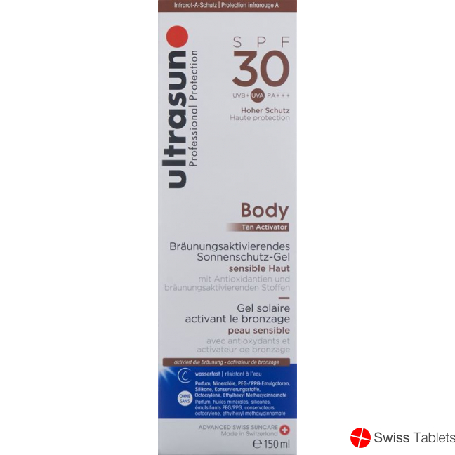 Ultrasun Body Tan Activator SPF 30 150ml buy online
