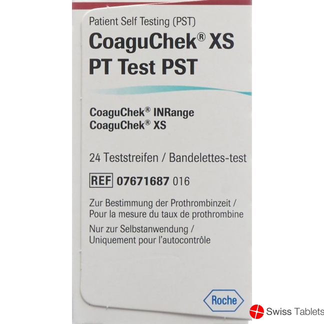 CoaguChek XS PT PST German / Italian / Dutch / French 24 pcs