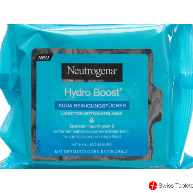 Neutrogena Hydro Boost Aqua cleaning wipes 25 pieces buy online