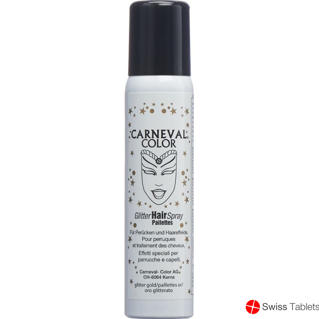 Carneval Color Glitter Hair Spray Gold 100ml buy online