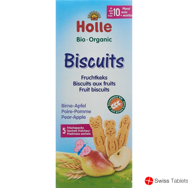 Holle Bio-Biscuits Birne Apfel 125g buy online