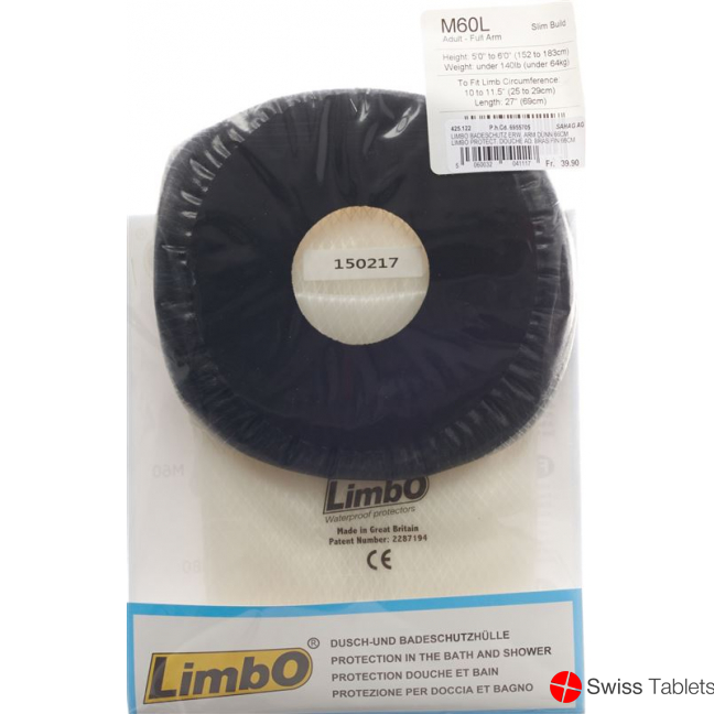 Limbo Badeschutz 66cm Arm dünn 25-29cm Erwachsene buy online