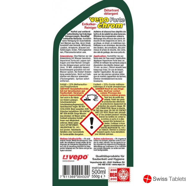 Vepochrom Forte Entkalker-Reiniger Flasche 500ml buy online