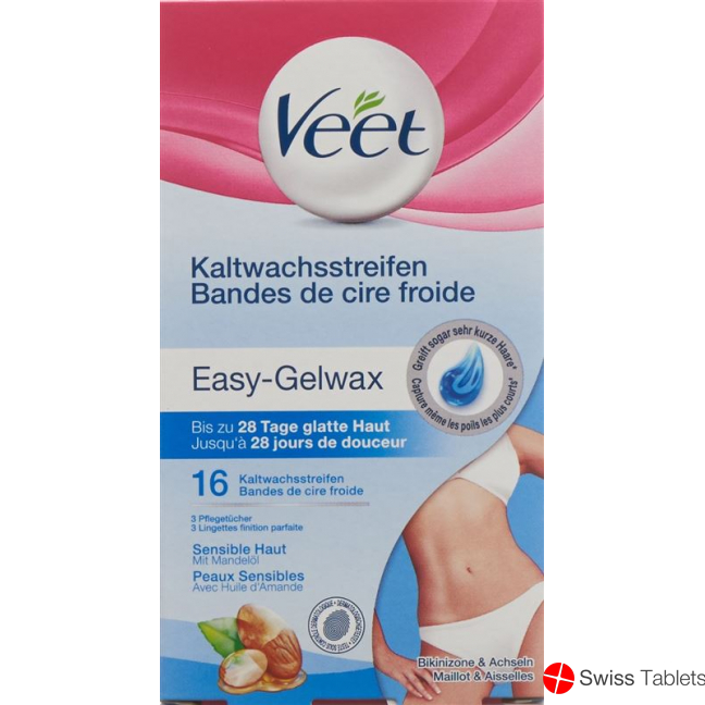 Veet Kaltwachsstreifen Bikini & Achseln Sensible Haut 8x 2 Stück buy online
