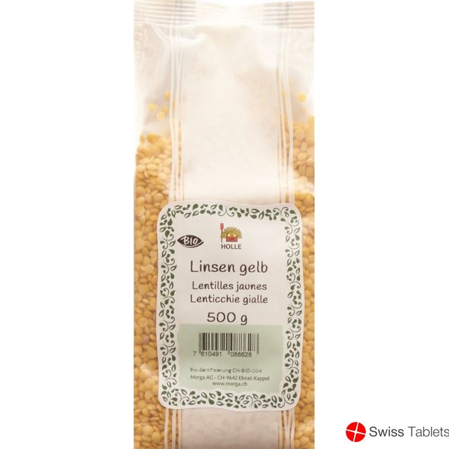 Holle Linsen Gelb Bio Beutel 500g buy online