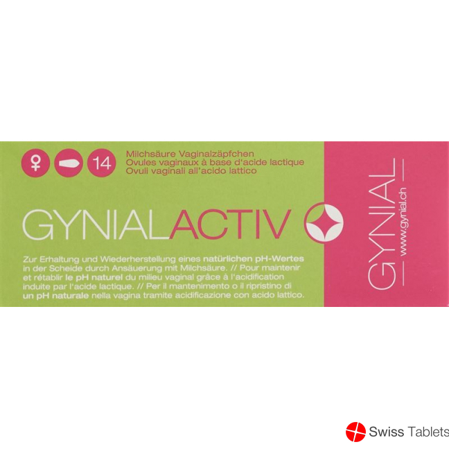 Gynialactiv Milchsäure Vaginalzäpfchen 14 Stück buy online