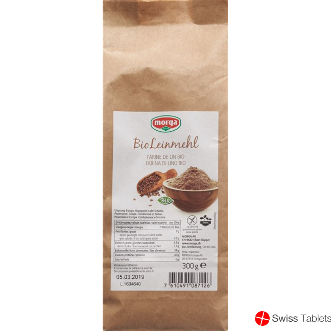 Morga Leinmehl Bio Glutenfrei Beutel 300g buy online