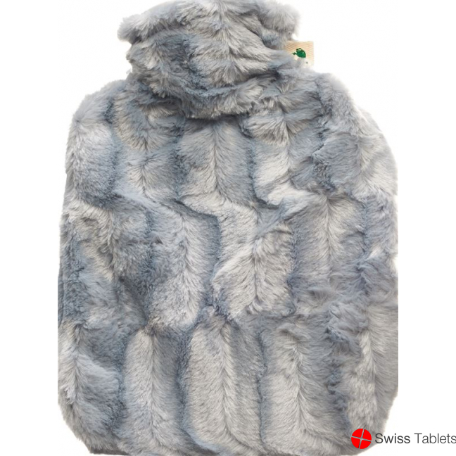 Frosch hot-water bottle PVC 1.8L high-pile grey buy online