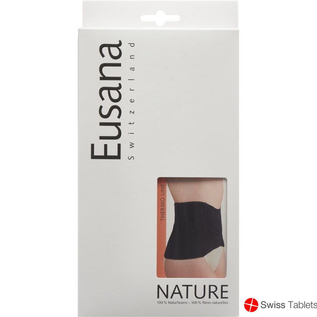 Eusana Kidney Warmer Anatomical Silk/Wool M Black buy online