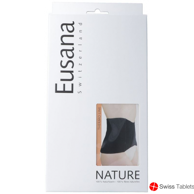 Eusana Kidney Warmer Anatomical Silk/Wool L Black buy online