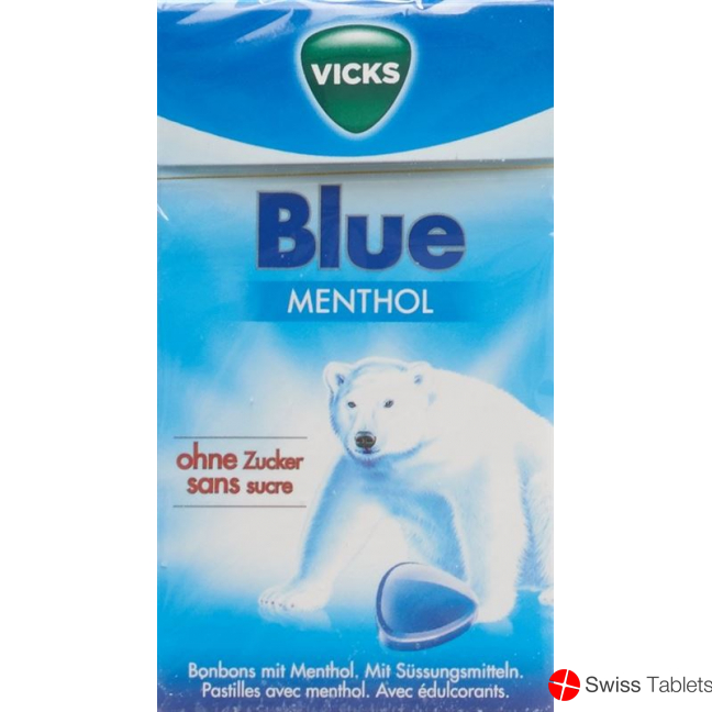 Vicks Blue ohne Zucker Box 40g buy online