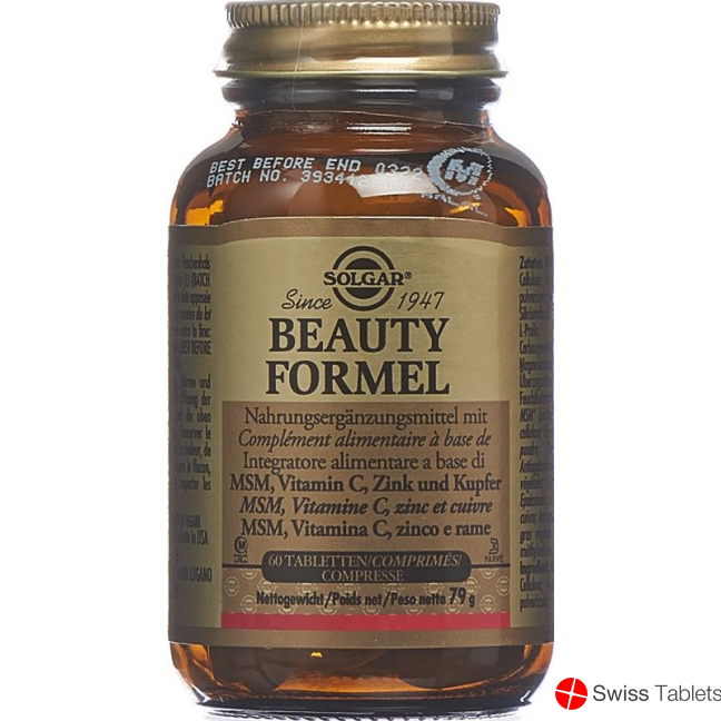 Solgar Beauty Formel Tabletten Flasche 60 Stück buy online