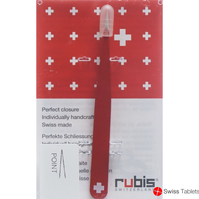 Rubis Pinzette Spitz Rot Inox buy online