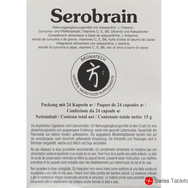 Bromatech Serobrain Kapseln Blister 24 Stück buy online