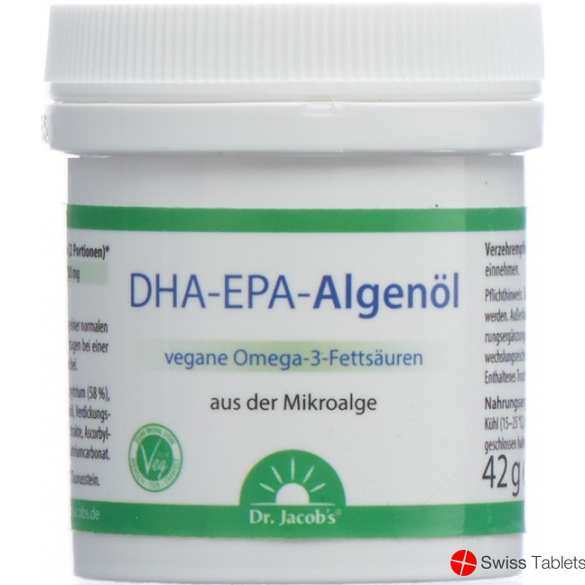 Dr. Jacob's Dha-epa-algenoel Kapseln Dose 60 Stück buy online