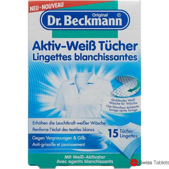 Dr. Beckmann Aktiv-wei? Tuecher 15 Stück buy online