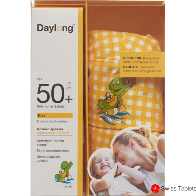 Daylong Kids SPF 50+ mit Sonnenhut Dispenser 150ml buy online