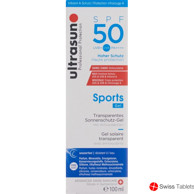 Ultrasun Sport Gel SPF 50 bottle 100ml buy online