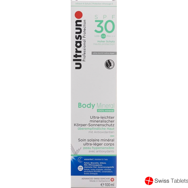 Ultrasun Body Mineral SPF 30 Tube 100ml buy online