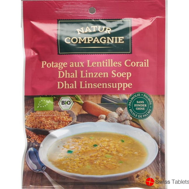 Natur Compagnie Dhal Linsen-Suppe Bio Beutel 60g buy online
