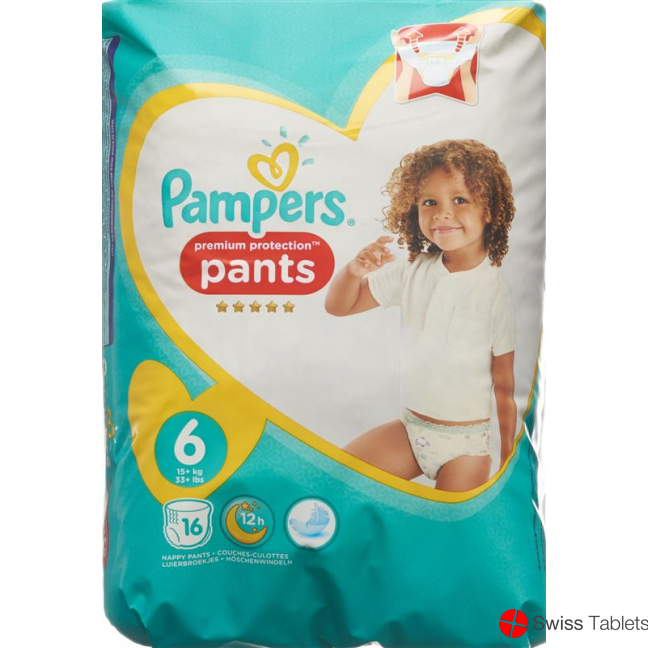 Pampers Prem Prot Pan Grösse 6 15+kg Ex Lar Trag 16 Stück buy online