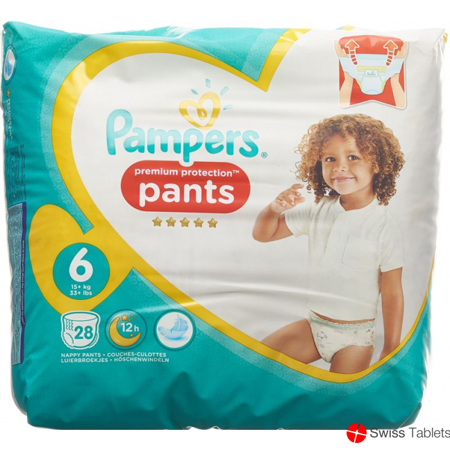 Pampers Prem Prot Pan Grösse 6 15+kg Ex Lar Spar 28 Stück buy online
