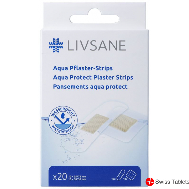 Livsane Aqua Pflaster-Strips 20 Stück buy online
